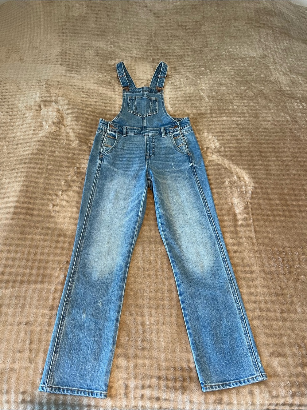 Old Navy Distressed Blue Denim Women's Overalls